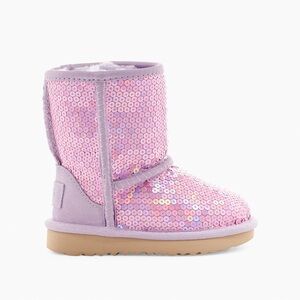 UGG classic II Stellar Sparkly Pink Sequin Boots